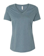 Women's Relaxed Heather CVC V-Neck Tee
