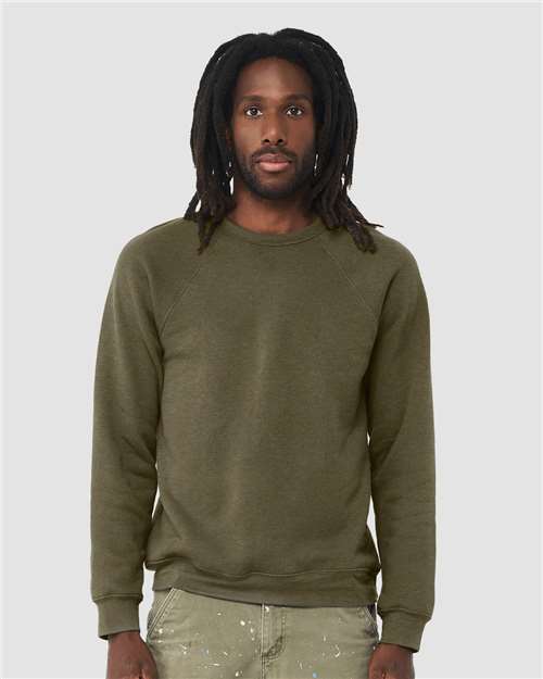Unisex Sponge Fleece Raglan Crewneck Sweatshirt