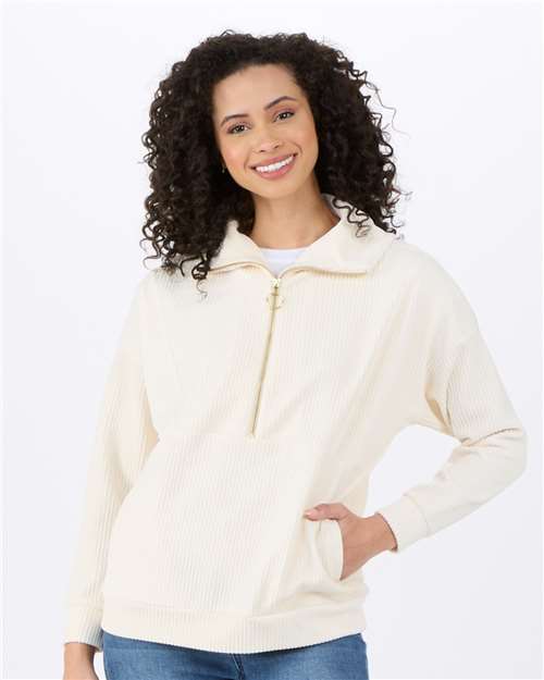 Women's Manchester Corded Quarter-Zip Pullover