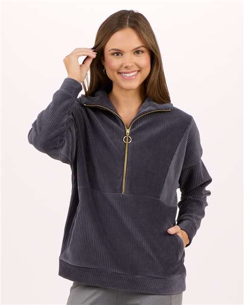 Women's Manchester Corded Quarter-Zip Pullover