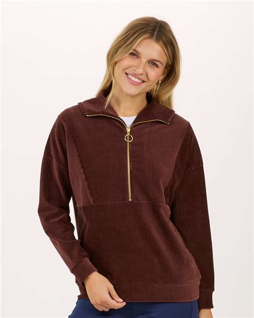 Women's Manchester Corded Quarter-Zip Pullover