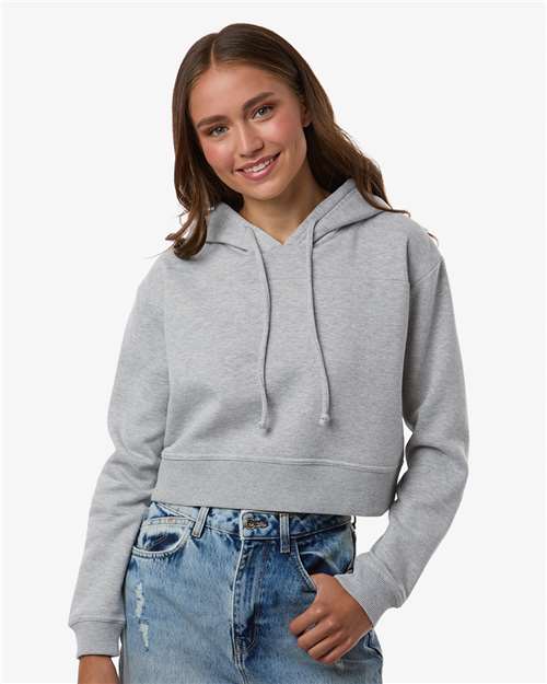 Women's Cropped Fleece Hooded Sweatshirt