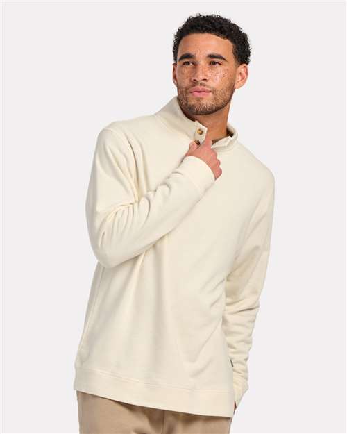 Men's French Terry Button Pullover