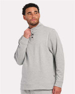 Men's French Terry Button Pullover