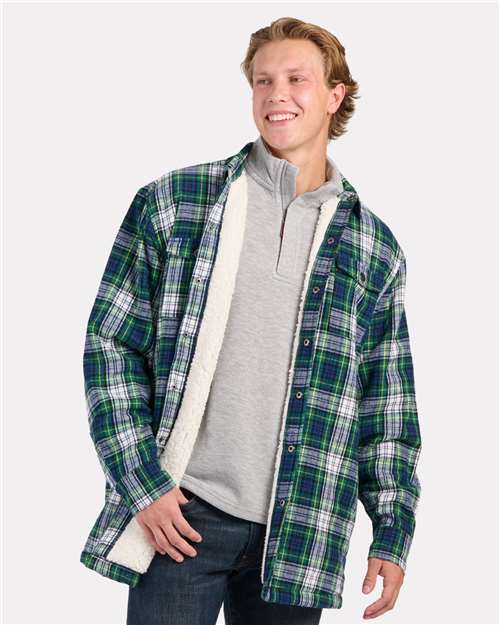 Men's Flannel Sherpa Workshirt Jacket