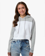 Women's Cropped Fleece Hooded Sweatshirt