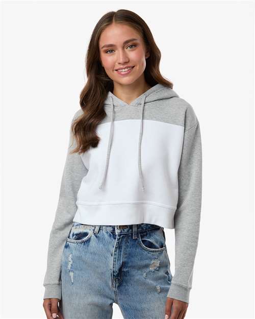 Women's Cropped Fleece Hooded Sweatshirt