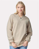 Unisex Softstyle® Midweight 1/4 Zip Sweatshirt