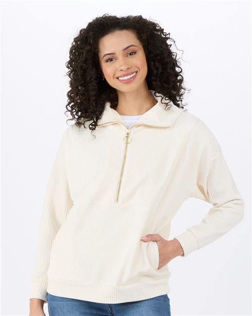 Women's Manchester Corded Quarter-Zip Pullover
