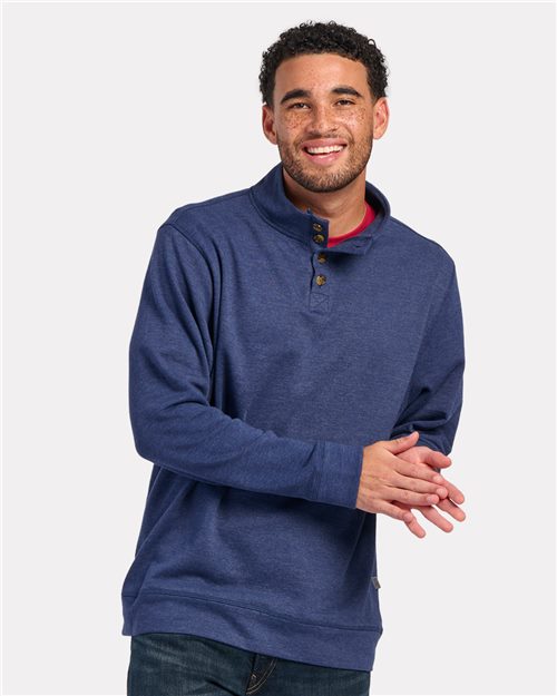 Men's French Terry Button Pullover
