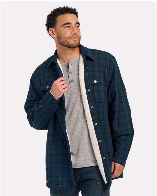 Men's Flannel Sherpa Workshirt Jacket