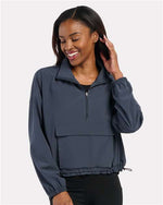 Women's Stretch Woven Quarter-Zip Pullover