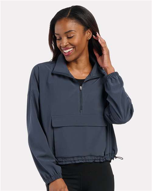 Women's Stretch Woven Quarter-Zip Pullover