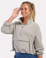Women's Stretch Woven Quarter-Zip Pullover