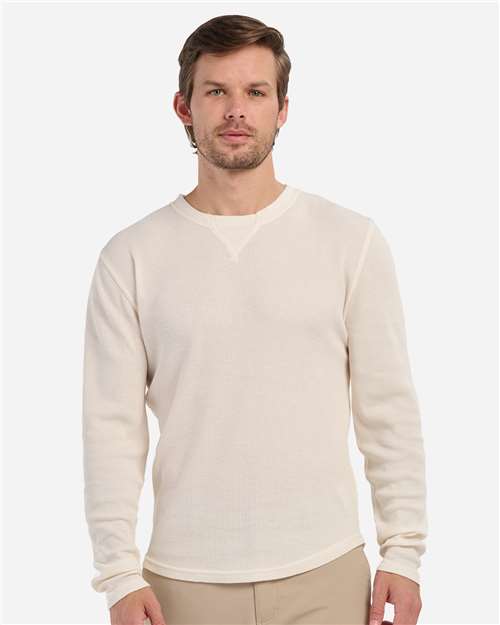 Men's Waffle Knit Long Sleeve T-Shirt
