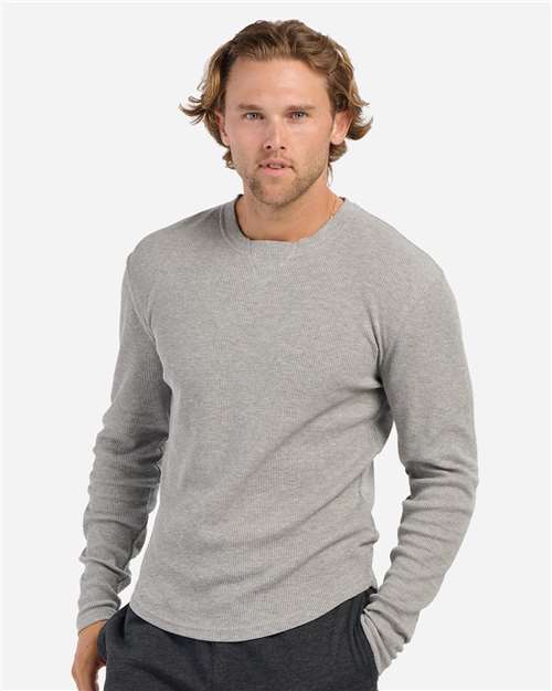 Men's Waffle Knit Long Sleeve T-Shirt