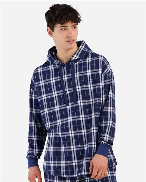 Unisex Flannel Hooded Pullover