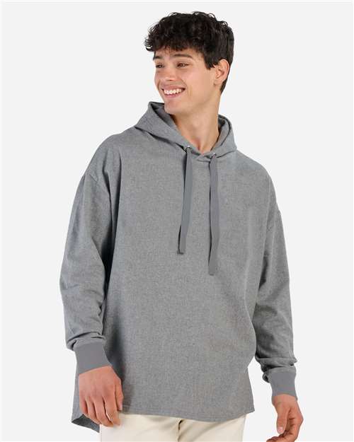 Unisex Flannel Hooded Pullover