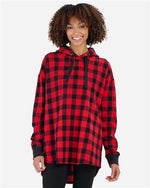 Unisex Flannel Hooded Pullover