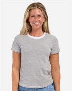 Women's Contrast Stitch Baby Tee