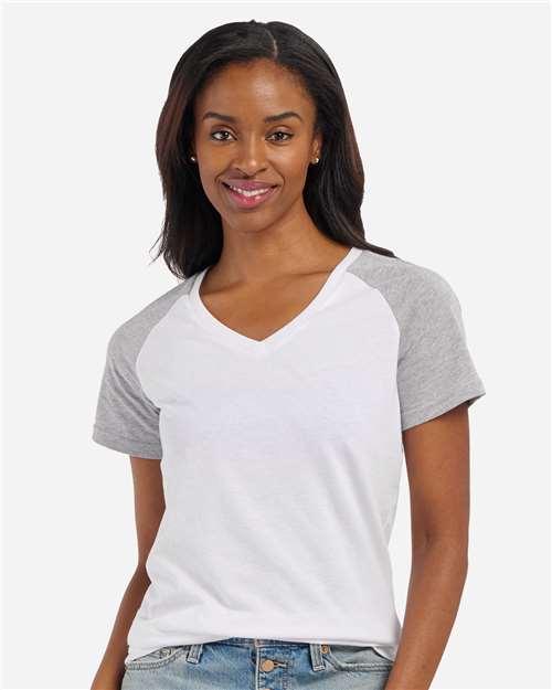 Women's Colorblocked V-Neck T-Shirt