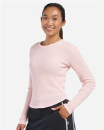Women's Waffle Knit Baby Long Sleeve T-Shirt