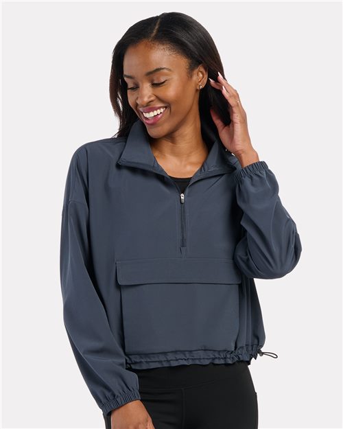Women's Stretch Woven Quarter-Zip Pullover