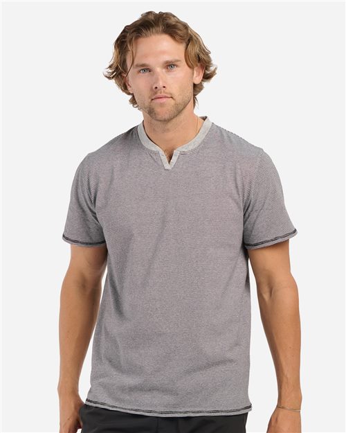 Men's Striped V-Notch T-Shirt