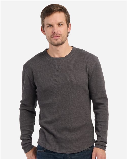 Men's Waffle Knit Long Sleeve T-Shirt
