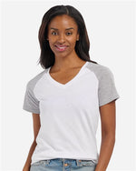 Women's Colorblocked V-Neck T-Shirt