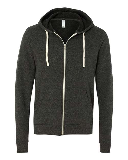 Unisex Triblend Sponge Fleece Full-Zip Hoodie Sweatshirt