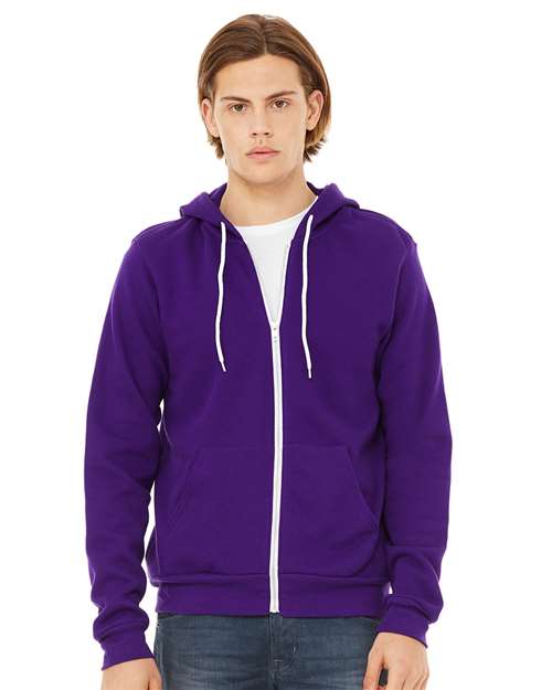 Unisex Sponge Fleece Full-Zip Hoodie Sweatshirt