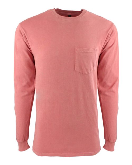 Unisex Inspired Dye Long Sleeve Pocket T-Shirt