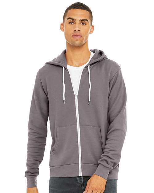 Unisex Sponge Fleece Full-Zip Hoodie Sweatshirt