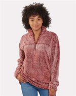 Unisex Sherpa Fleece Quarter-Zip Pullover