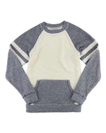 Women's Cozy Contrast Fleece Crewneck Pullover
