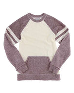 Women's Cozy Contrast Fleece Crewneck Pullover