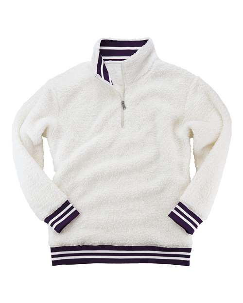 Unisex Varsity Sherpa Quarter-Zip Pullover