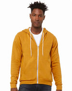 Unisex Sponge Fleece Full-Zip Hoodie Sweatshirt