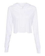 Women’s Triblend Crop Long Sleeve Hoodie Tee
