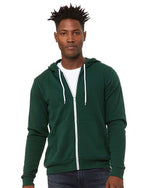 Unisex Sponge Fleece Full-Zip Hoodie Sweatshirt