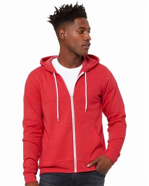 Unisex Sponge Fleece Full-Zip Hoodie Sweatshirt