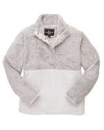 Unisex Fuzzy Half-Snap Fleece Pullover