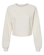Women's Crop Raglan Fleece Crewneck Sweatshirt