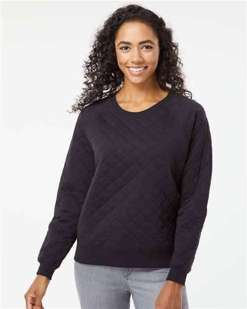 Women's Quilted Crewneck Pullover