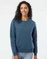 Women's Quilted Crewneck Pullover