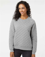 Women's Quilted Crewneck Pullover