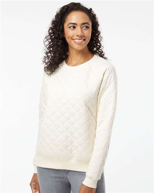 Women's Quilted Crewneck Pullover